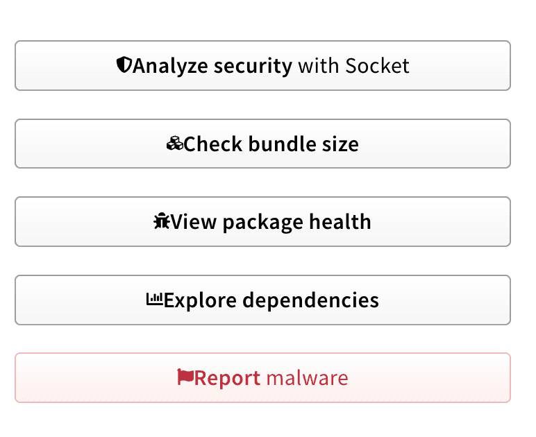 https://npmjs.com package pages bug screenshot